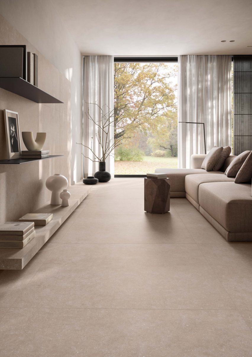 Pale/Beige Stile collection tiles by Casalgrande Padana