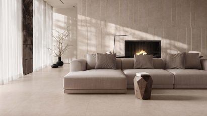 Pale/Beige Stile collection tiles by Casalgrande Padana
