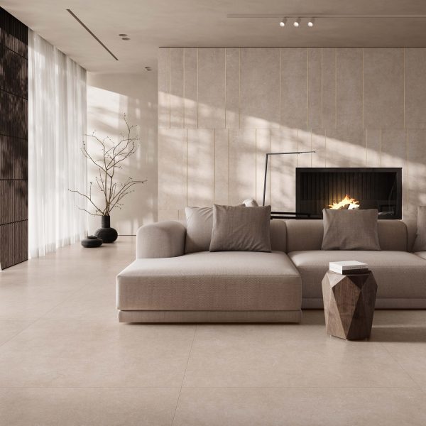 Pale/Beige Stile collection tiles by Casalgrande Padana