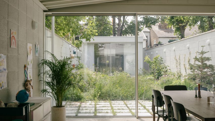 Photo looking out to the garden at Camberwell House