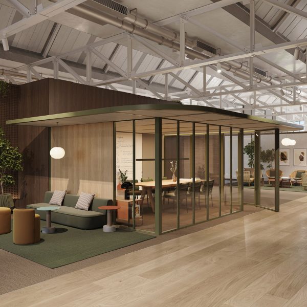 Pavilion O modular office partition by Kettal