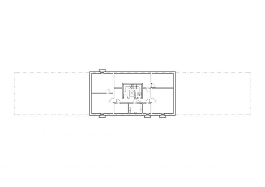 Plan for Kloboucká lesní headquarters by Mjölk Architekti