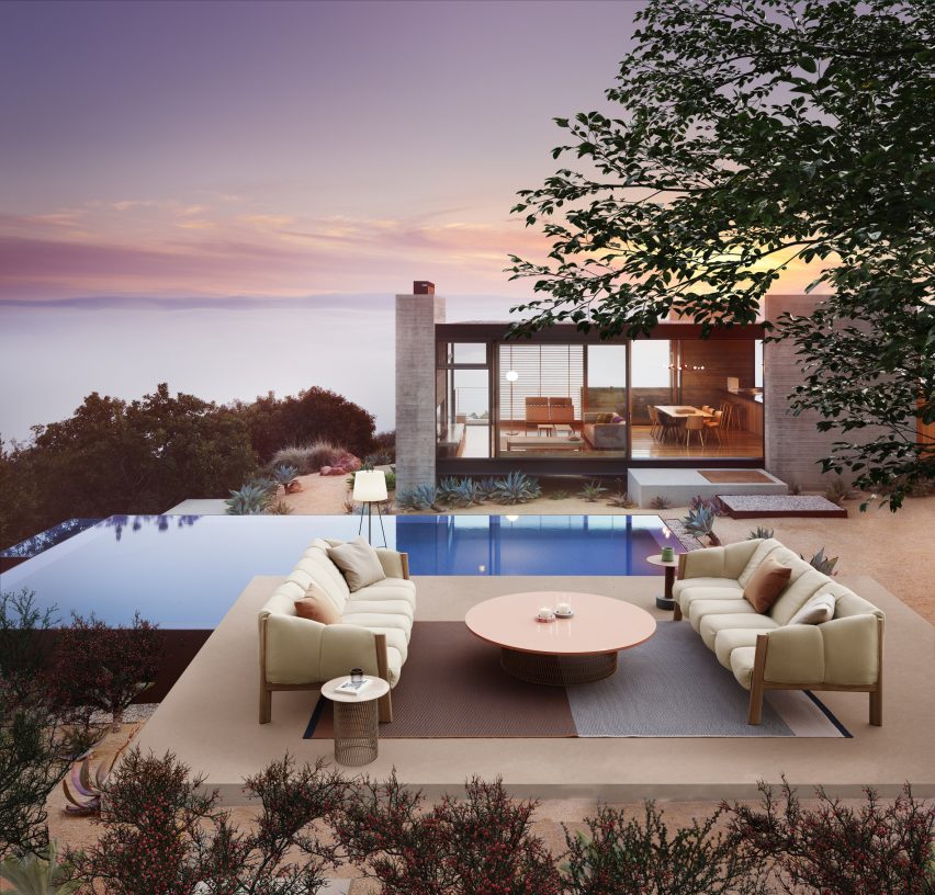House with Plumon seating by Kettal