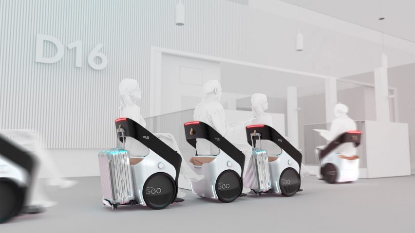 Render of Geo personal electric vehicle concept by PriestmanGoode