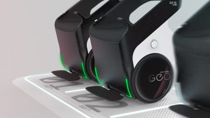 Render of Geo personal electric vehicle concept by PriestmanGoode