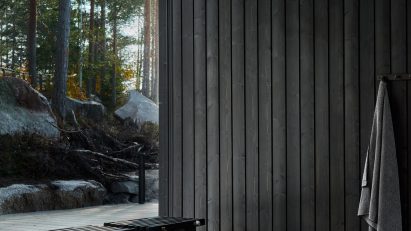 Studio Puisto black wood sauna