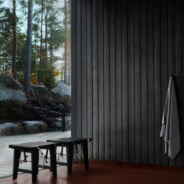 Studio Puisto black wood sauna
