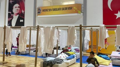 Finished PPS shelters for refugees