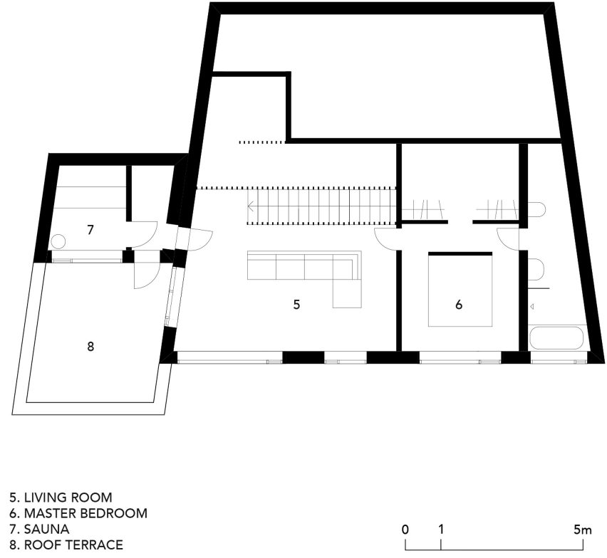 Floor plan of Simonsson House by Claesson Koivisto Rune in Sweden