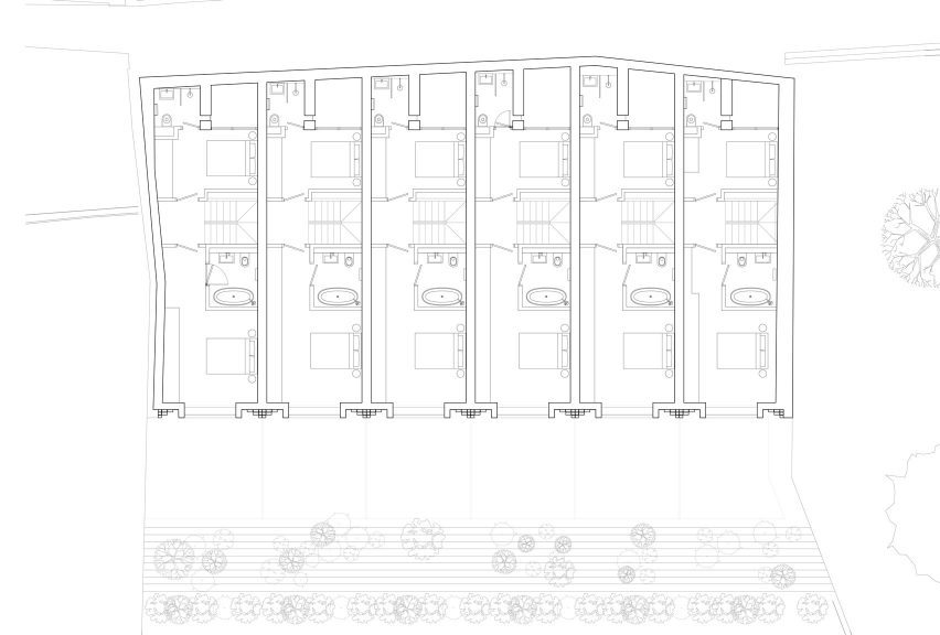 Lower ground floor plan of The Arches by DHaus Company