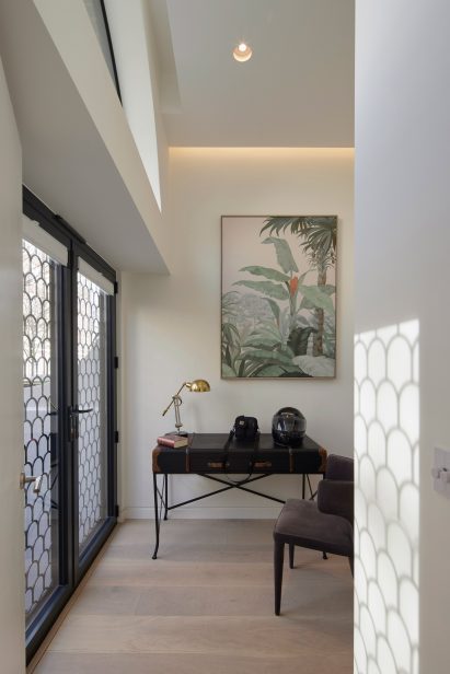 Living space at The Arches townhouses by The DHaus Company