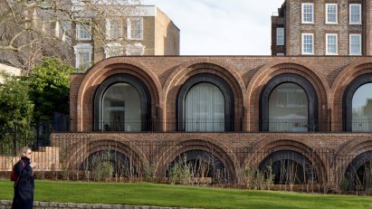 Highgate Road facade of The Arches townhouses by The DHaus Company