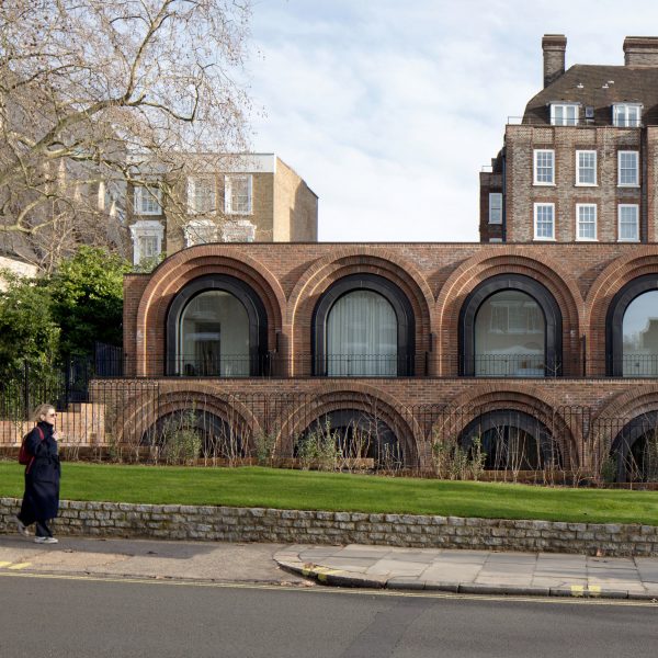 Highgate Road facade of The Arches townhouses by The DHaus Company