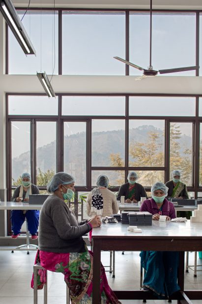 Forest Essentials factory interior in India