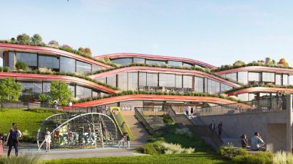 Community library in Columbia, Maryland, by Heatherwick Studio