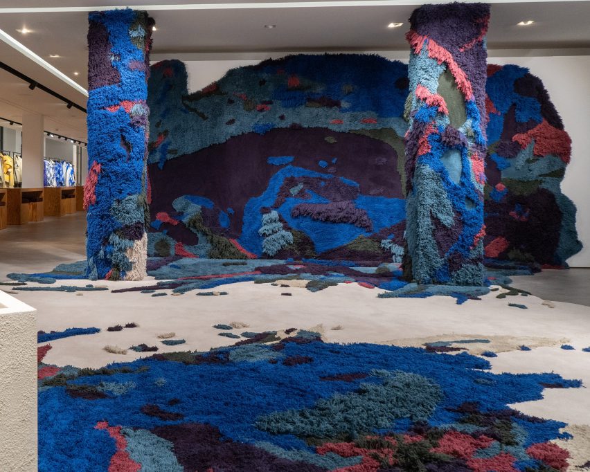 Burberry wool installation by Tom Atton Moore