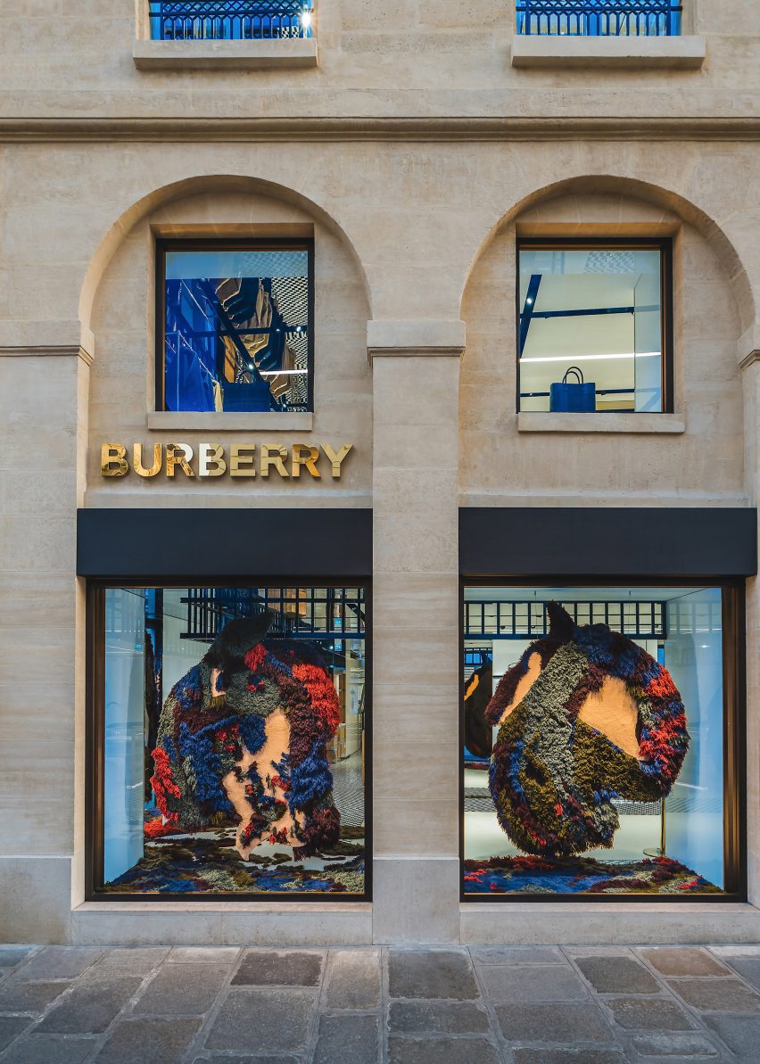 Burberry wool installation by Tom Atton Moore