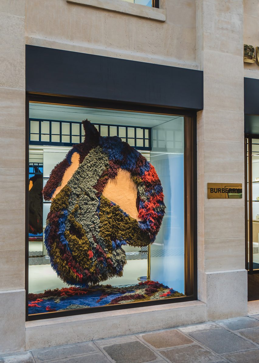 Burberry wool installation by Tom Atton Moore