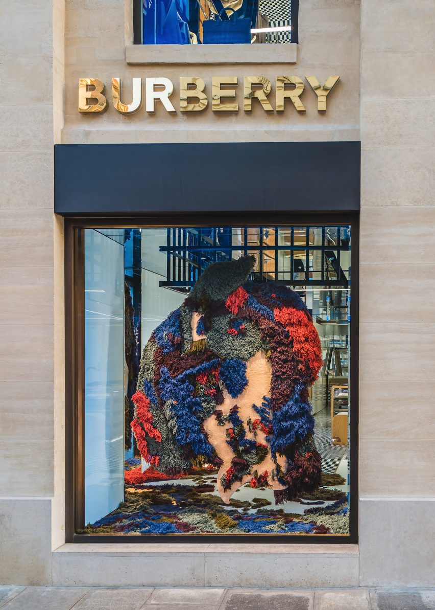 Burberry wool installation by Tom Atton Moore