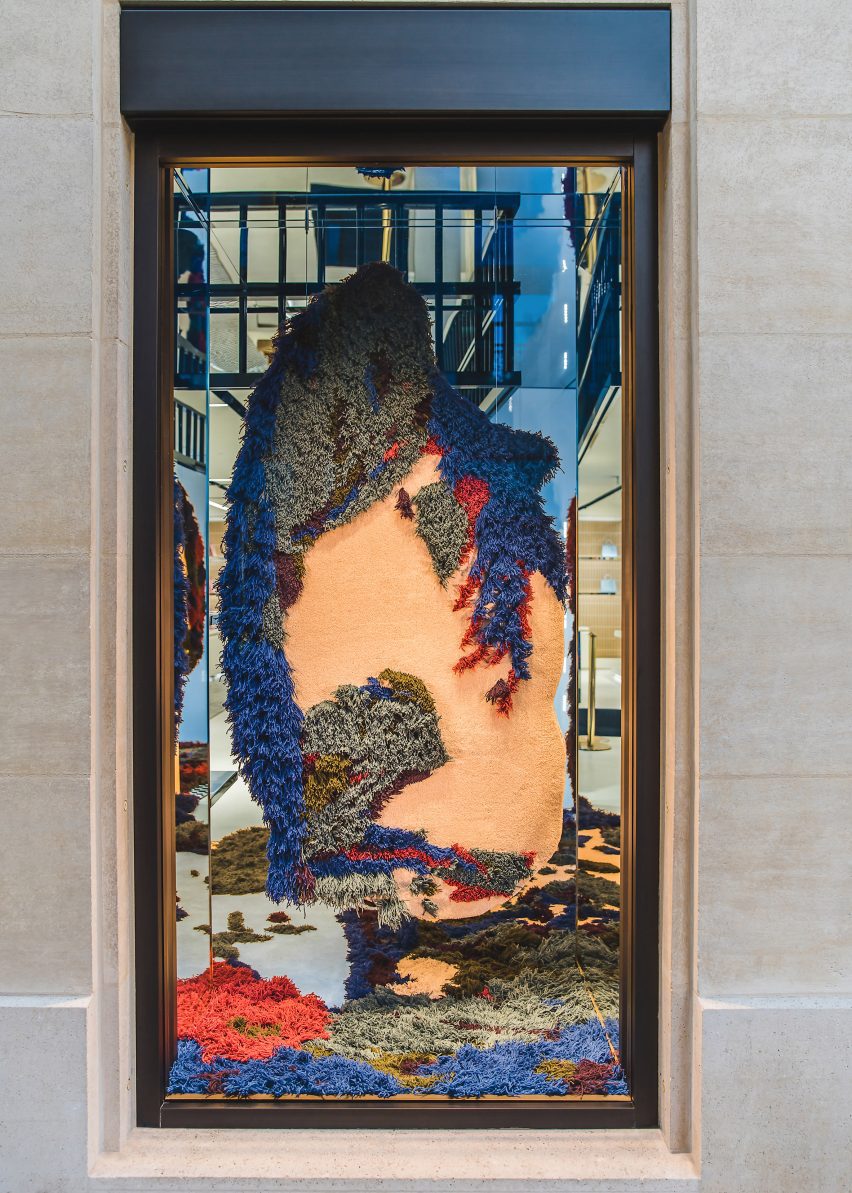 Burberry wool installation by Tom Atton Moore