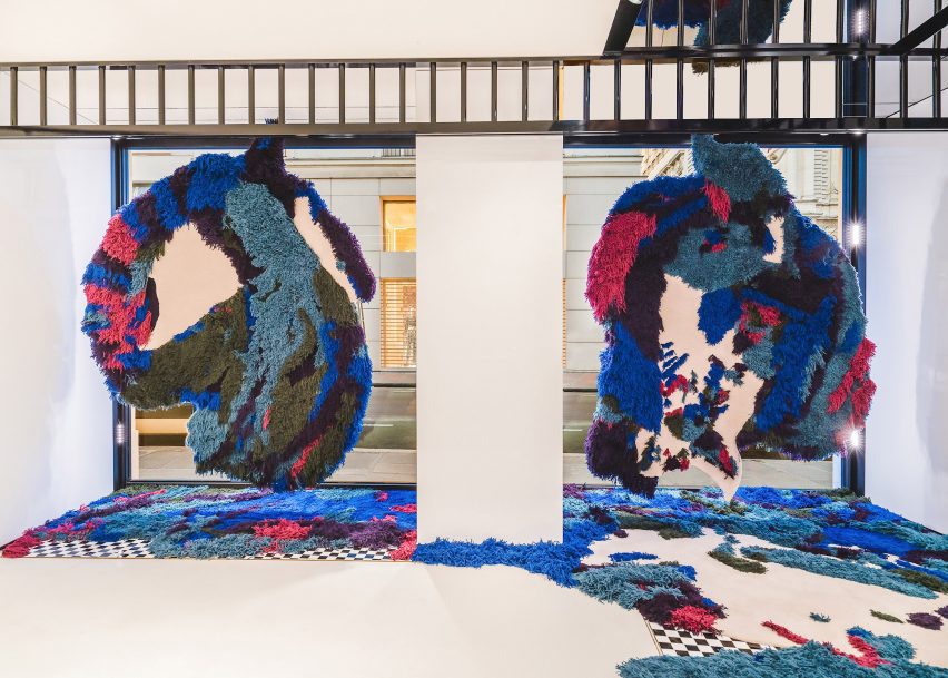 Burberry wool installation by Tom Atton Moore