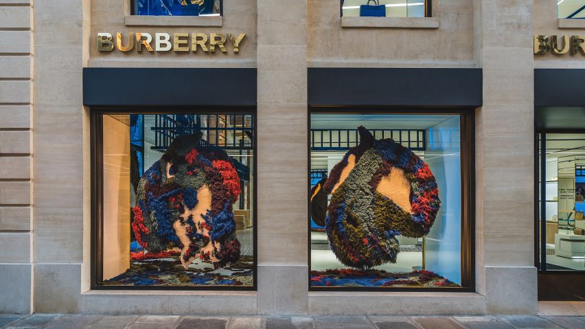 Burberry wool installation by Tom Atton Moore