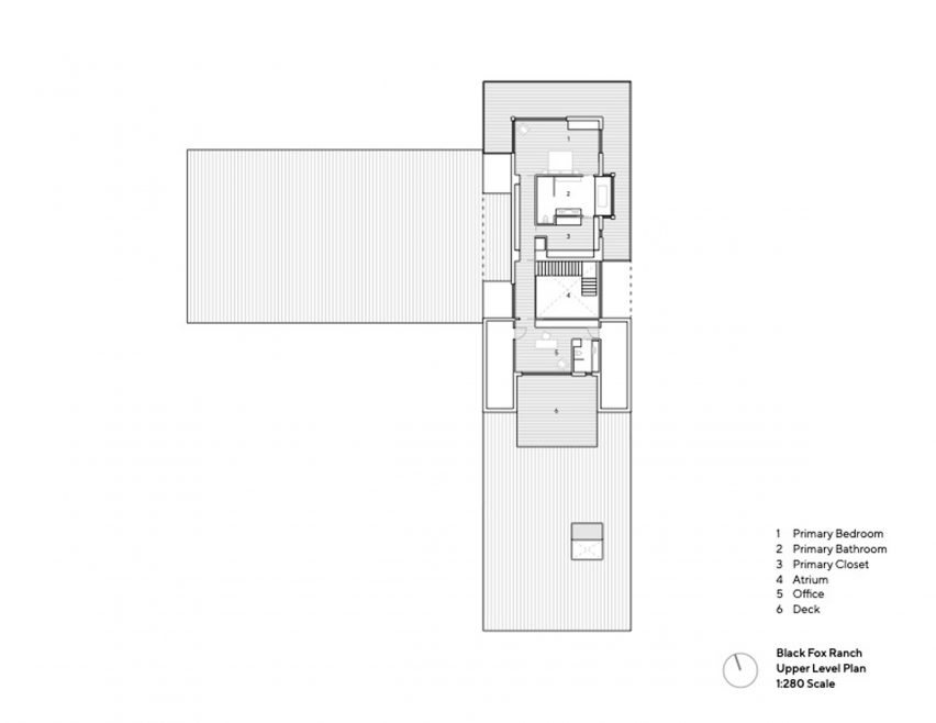 Upper floor plan
