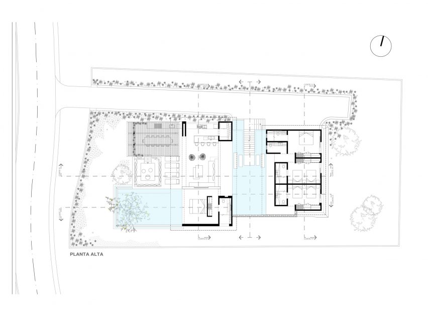 Upper floor plan