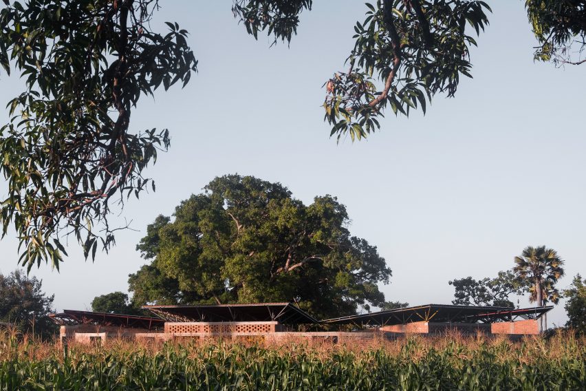 Exterior of Wayair School in Tanzania by Jeju Studio
