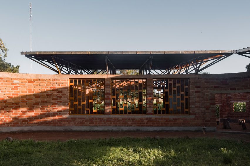 Exterior of Wayair School in Tanzania by Jeju Studio