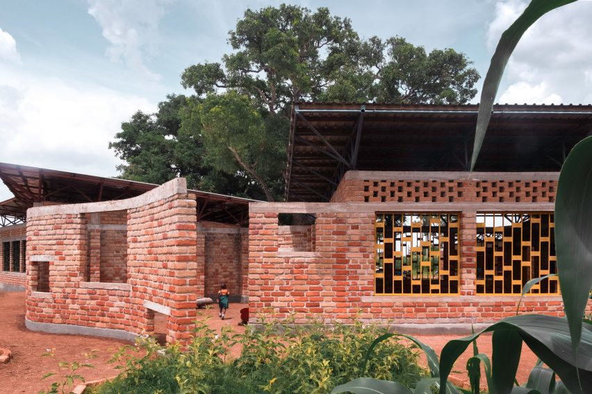 Exterior of Wayair School in Tanzania by Jeju Studio