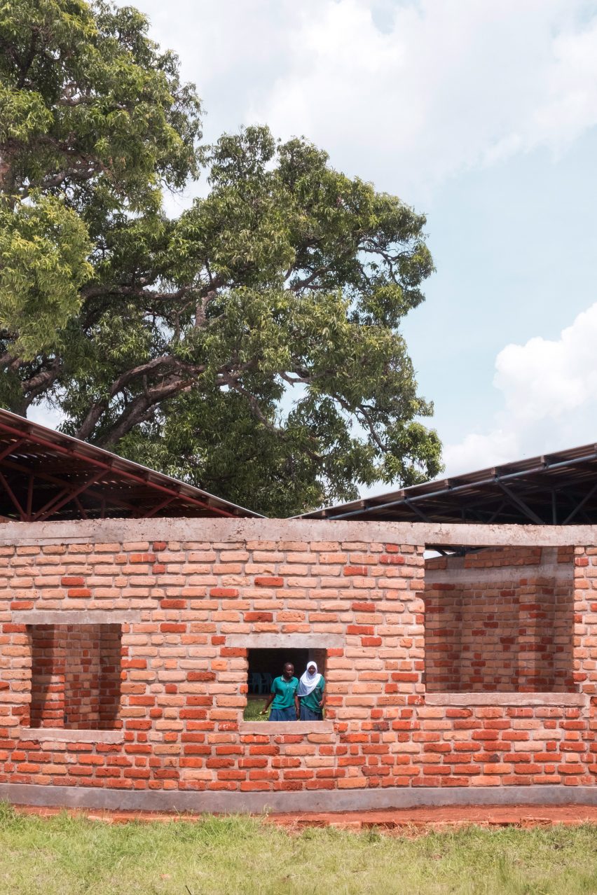 Exterior of Wayair School in Tanzania by Jeju Studio