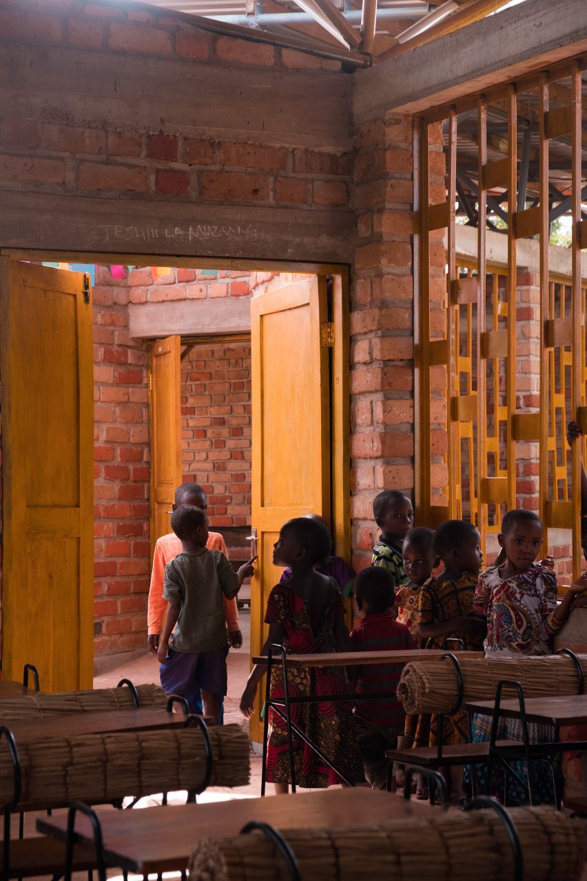 Interior of Wayair School in Tanzania by Jeju Studio