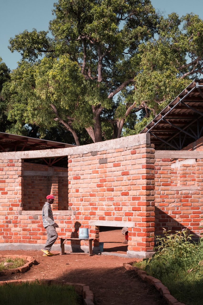 Exterior of Wayair School in Tanzania by Jeju Studio