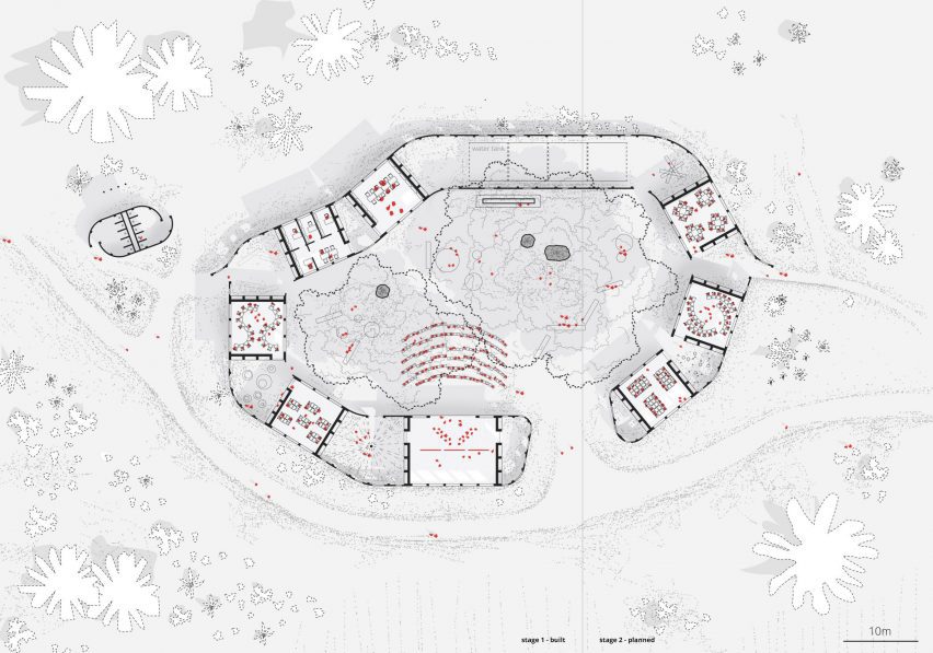 Floor plan of Wayair School in Tanzania by Jeju Studio