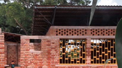 Exterior of Wayair School in Tanzania by Jeju Studio
