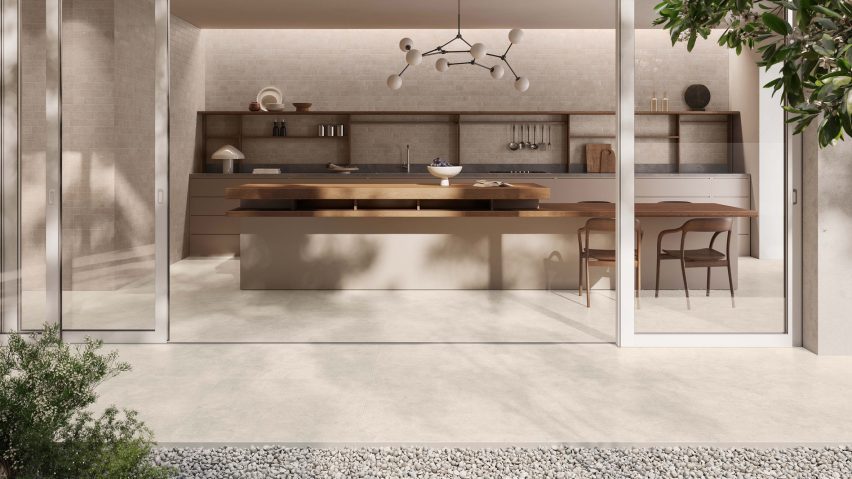 White Smoke Stile collection tiles by Casalgrande Padana