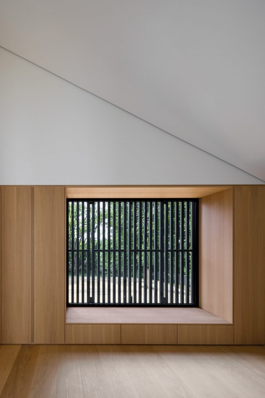 Interior of Wooden House by the Lake by Appels Architekten