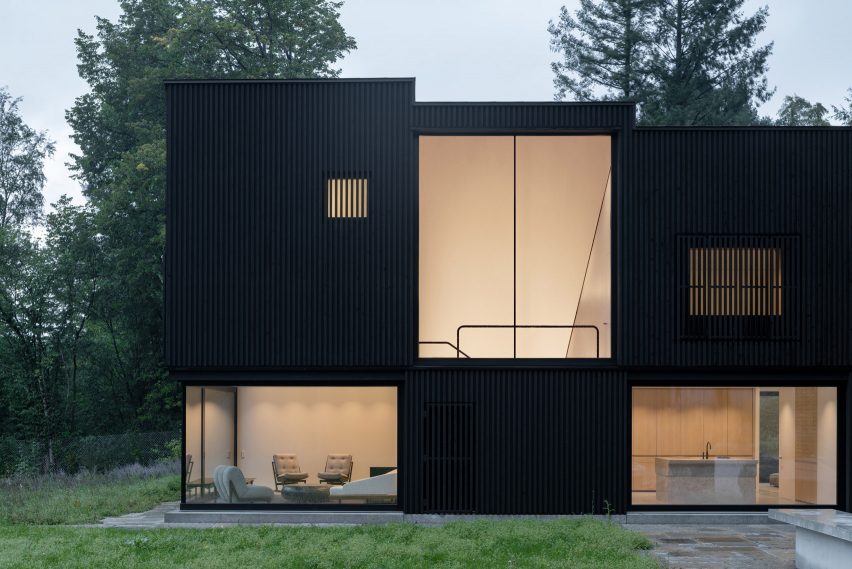 Exterior of Wooden House by the Lake by Appels Architekten