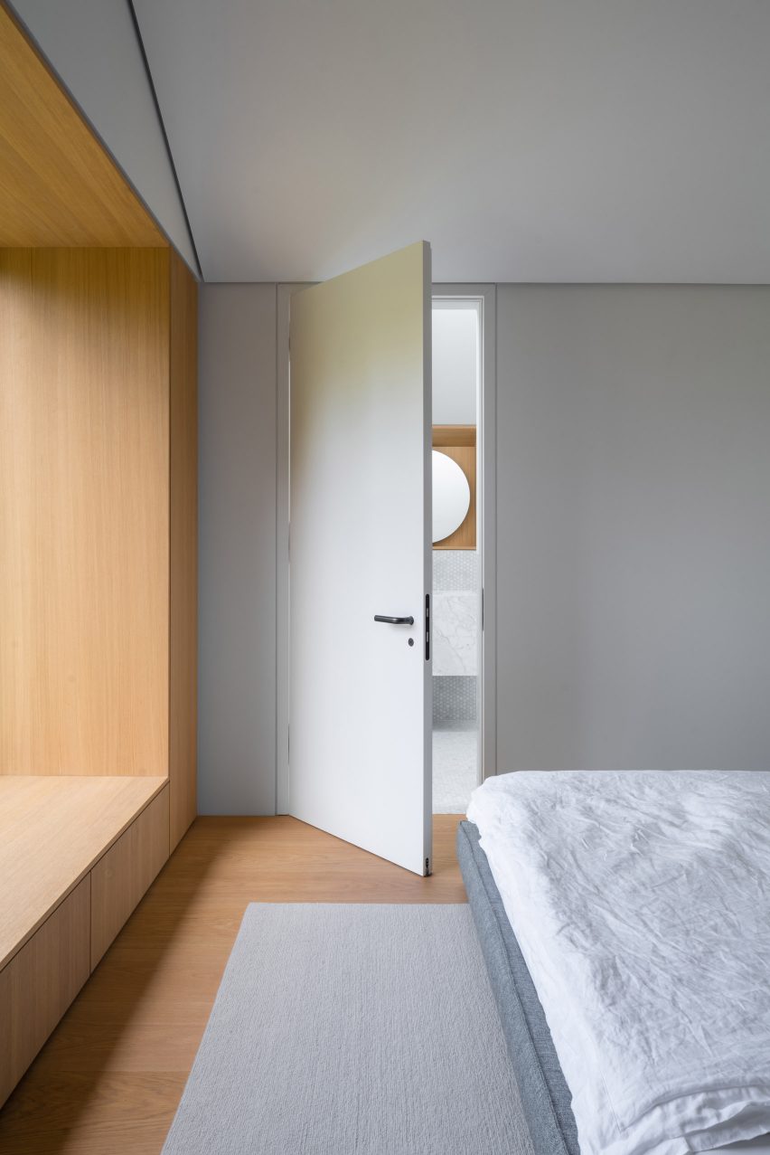 Interior of Wooden House by the Lake by Appels Architekten