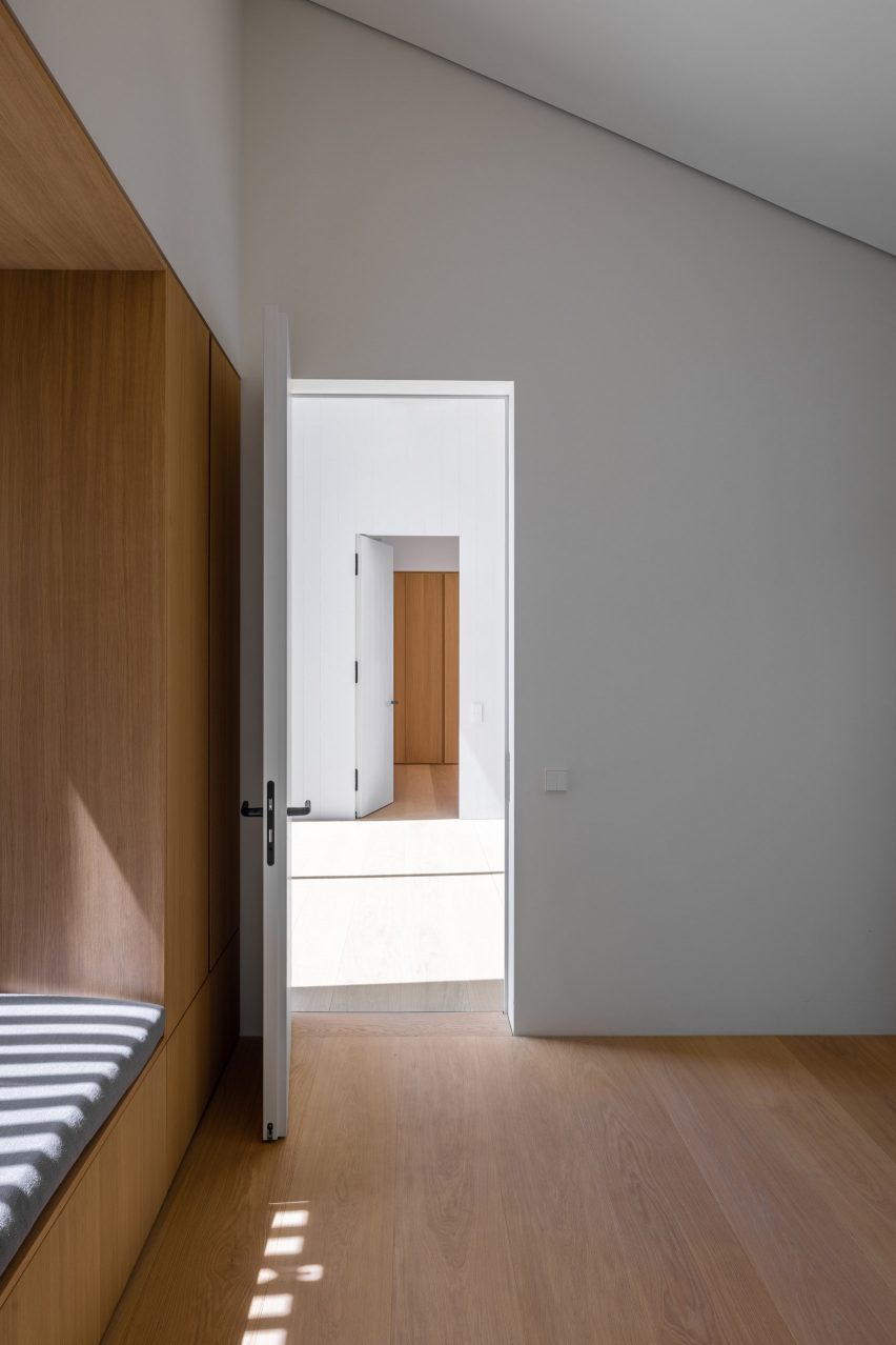 Interior of Wooden House by the Lake by Appels Architekten