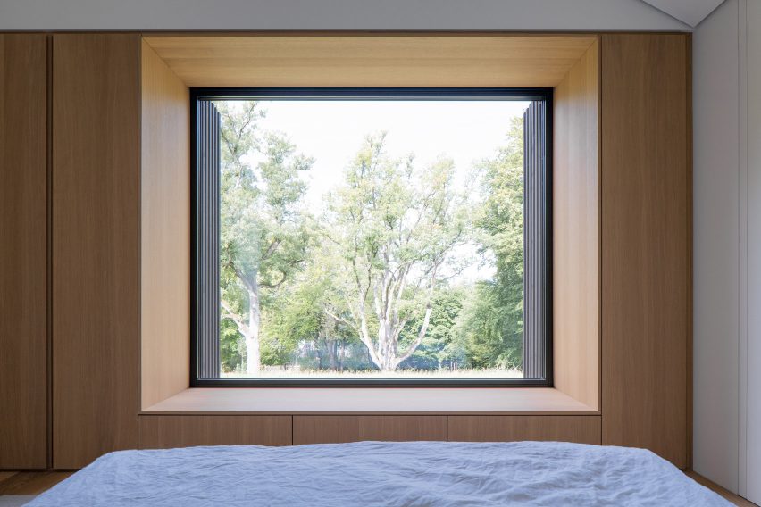 Interior of Wooden House by the Lake by Appels Architekten