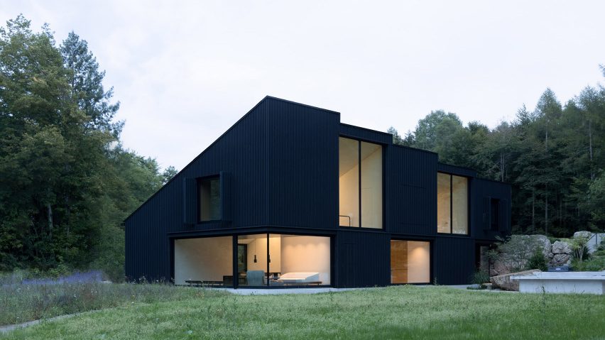 Exterior of Wooden House by the Lake by Appels Architekten