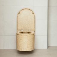 Block toilet by Woodio in a bathroom