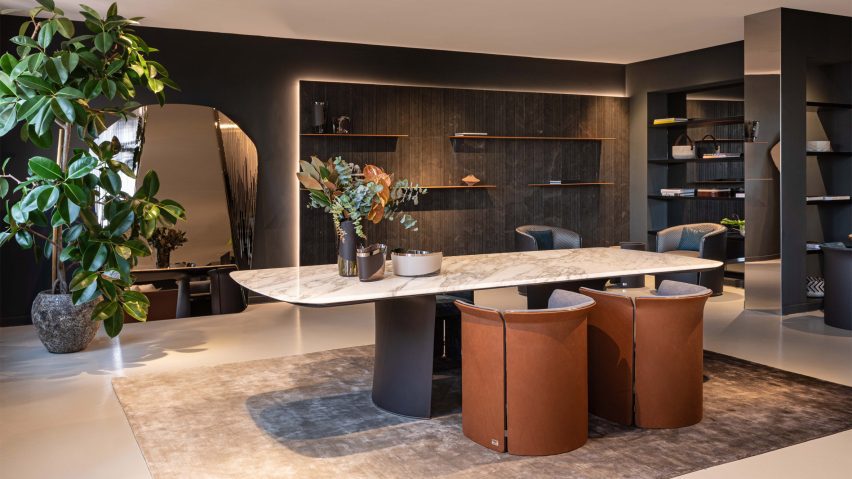 Photo of a furniture showroom