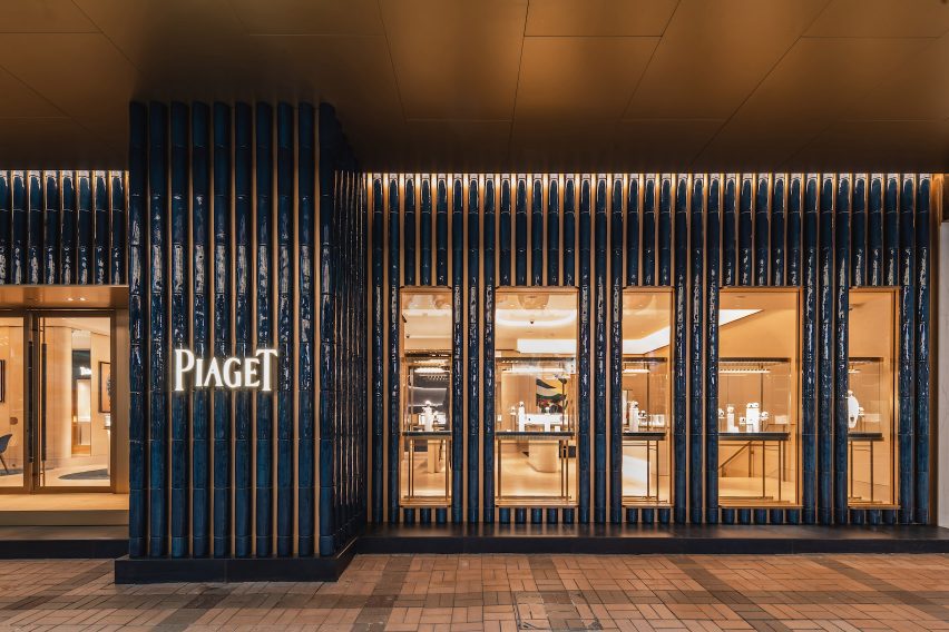 Piaget boutique Hong Hong facade by Neri&Hu