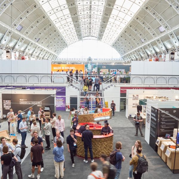 Photo of the New Designers exhibition hall