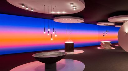 Occhio's immersive installation titled New Horizons at this year's Milan design week.