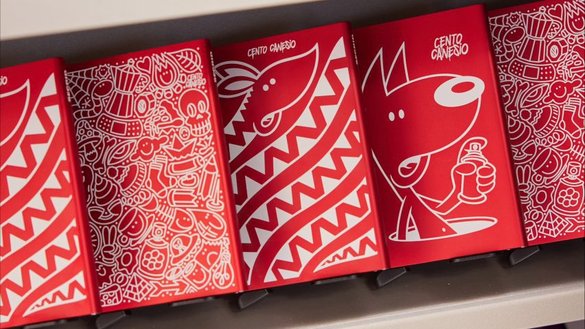 Photo of red upcycled wallets