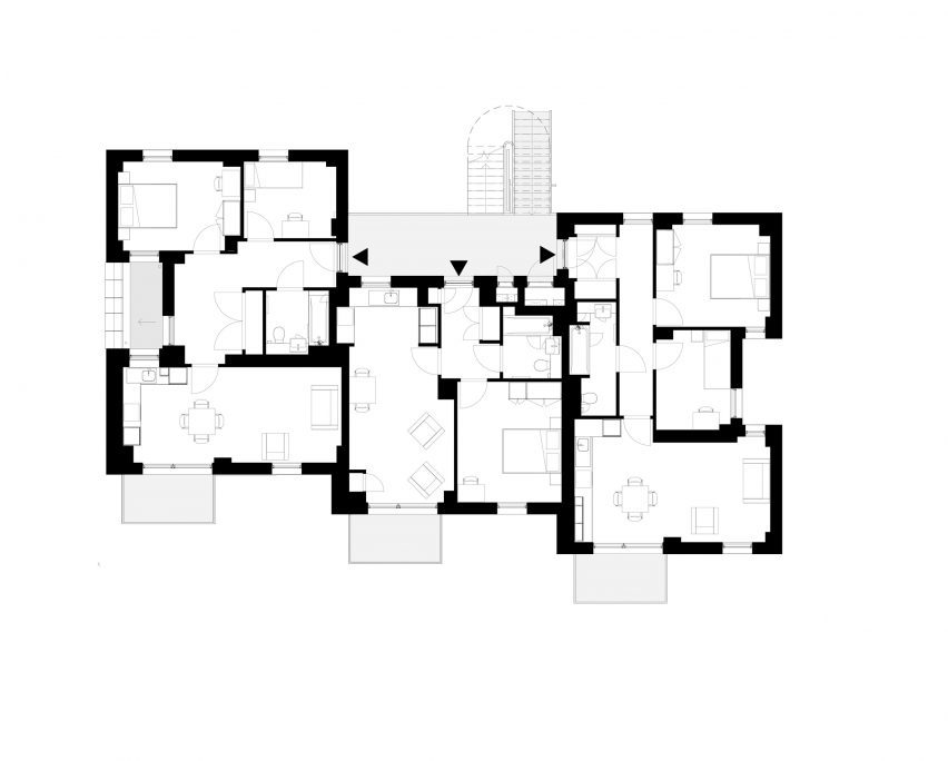 Second floor plan of Citizens House